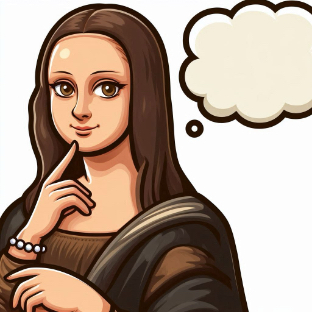 Frequently Asked Questions support icon - Mona Lisa artwork representing customer support
